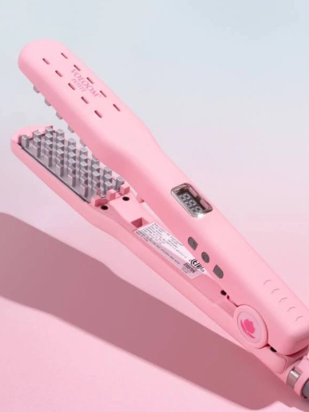 Voloom Petite 1" Pink Ceramic Hair Volumizing Iron New Open Box Giftable